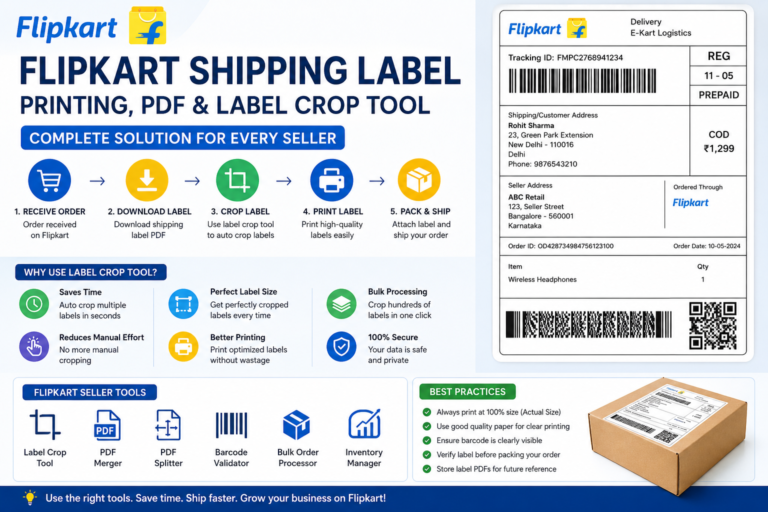 Flipkart Shipping Label