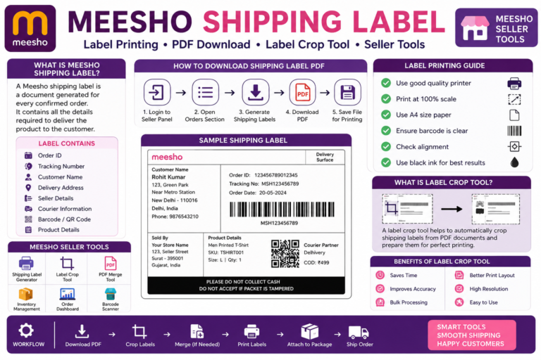 Meesho Shipping Label