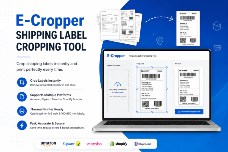 E-Cropper Shipping Label Cropping Tool